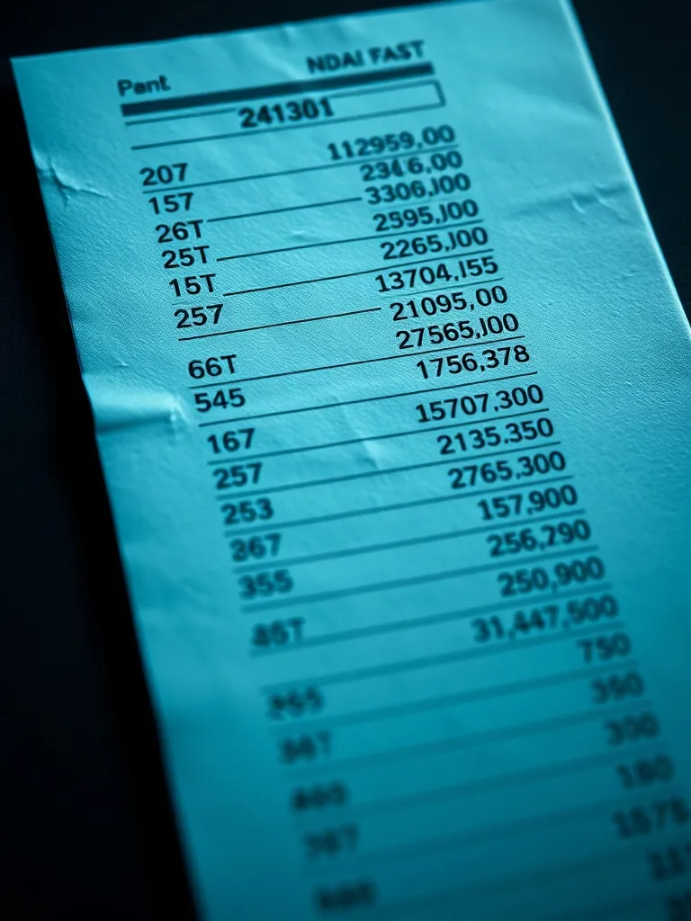 A high-contrast, professional close-up of a paper document w